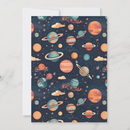 Uitnodiging voor persoonlijke kinderen op zaterdag (Achterkant)