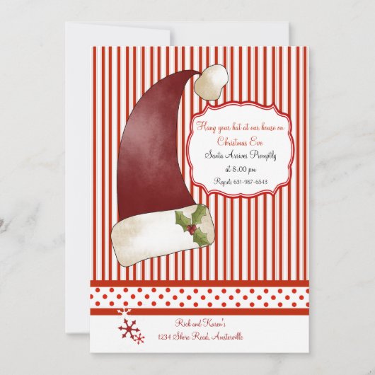 Uitnodiging voor Pet van Santa (Voorkant)