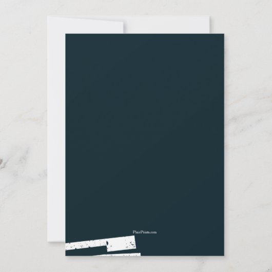 Uitnodiging voor piano Keys (Achterkant)