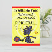 Uitnodiging voor Pickleball Party (Staand voorkant)