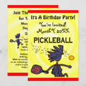 Uitnodiging voor Pickleball Party (Voorkant / Achterkant)