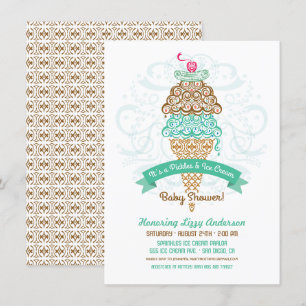 Uitnodiging voor Pickles en Ijs Baby Shower