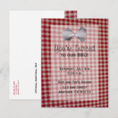 Uitnodiging voor picknick BBQ Cookout (Voorkant / Achterkant)