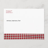 Uitnodiging voor picknick BBQ Cookout (Achterkant)