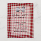 Uitnodiging voor picknick BBQ Cookout (Voorkant)