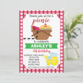 uitnodiging voor picnic Birthday (Staand voorkant)