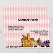 Uitnodiging voor Picnic Dieven (Voorkant / Achterkant)