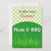 Uitnodiging voor Picnic en BBQ (Voorkant)