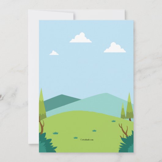 Uitnodiging voor Picnic Scene (Achterkant)