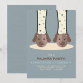 Uitnodiging voor pieppers op basis van bulkartikel (Voorkant / Achterkant)