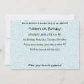 Uitnodiging voor Pillow Fight Sleepover (Achterkant)