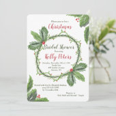 Uitnodiging voor Pine and Berries (Staand voorkant)