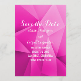 Uitnodiging voor 'Pink Jewel Tones Save the Date'