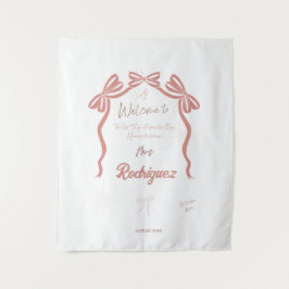 Uitnodiging voor Pinky Bruidsfeest Wandkleed