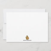 Uitnodiging voor piratenverjaardagsfeest voor een  (Achterkant)