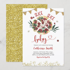 Uitnodiging voor Pizza Baby Shower