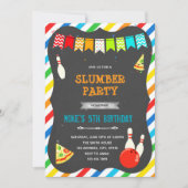 Uitnodiging voor pizza bowlen (Voorkant)