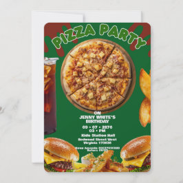 Uitnodiging voor Pizza Feestje