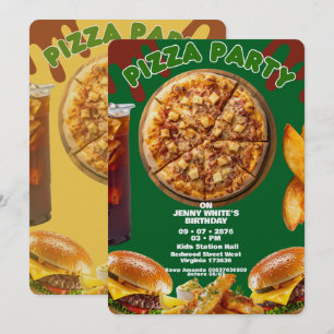 Uitnodiging voor Pizza Feestje