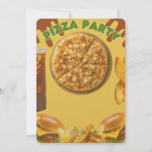 Uitnodiging voor Pizza Feestje (Achterkant)