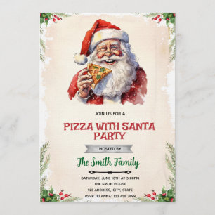 Uitnodiging voor Pizza met Sinterklaas-feestje