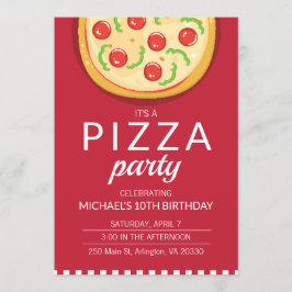 Uitnodiging voor Pizza Party