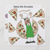 Uitnodiging voor Pizza Party - SRF (Voorkant / Achterkant)