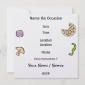 Uitnodiging voor Pizza Party - SRF (Achterkant)