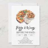 Uitnodiging voor Pizza & Wings voor de Ringen (Voorkant)