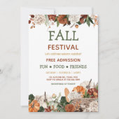 Uitnodiging voor Pompoen Herfst Festival Feest (Voorkant)