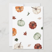Uitnodiging voor Pompoen Herfst Festival Feest (Achterkant)