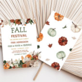 Uitnodiging voor Pompoen Oogst Herfst Festival Fee