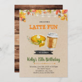 Uitnodiging voor pompoentaartfeest (Voorkant / Achterkant)