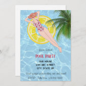 Uitnodiging voor poolpartijen (Voorkant / Achterkant)