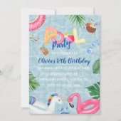 Uitnodiging voor poolpartijen (Voorkant)