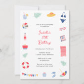 Uitnodiging voor poolpartijen (Voorkant)