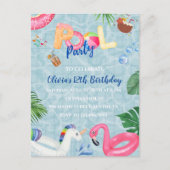 Uitnodiging voor poolpartijen (Voorkant)