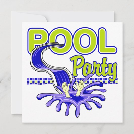 Uitnodiging voor poolpartijen (Voorkant)