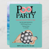 Uitnodiging voor poolpartijen (Voorkant / Achterkant)