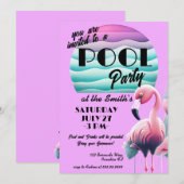 Uitnodiging voor poolpartijen (Voorkant / Achterkant)