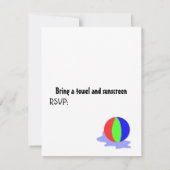 Uitnodiging voor poolpartijen (Achterkant)