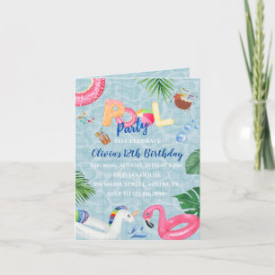 Uitnodiging voor poolpartijen