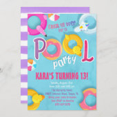 Uitnodiging voor poolpartijen (Voorkant / Achterkant)