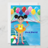 Uitnodiging voor poolpartijen (Voorkant)