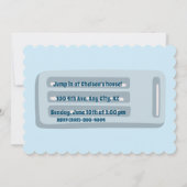 Uitnodiging voor poolpartijen (Achterkant)