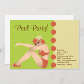 Uitnodiging voor poolpartijen (Voorkant / Achterkant)