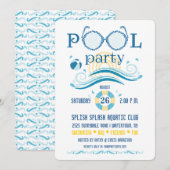 Uitnodiging voor poolpartijen (Voorkant / Achterkant)