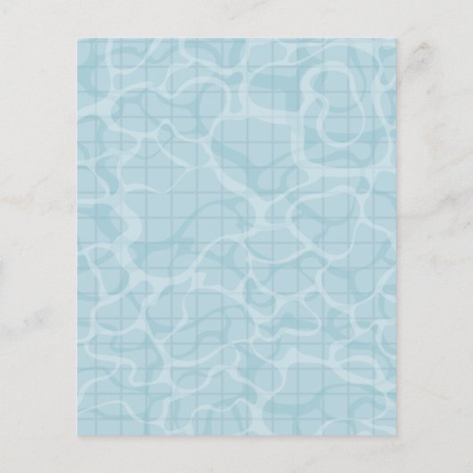 Uitnodiging voor poolpartijen flyer (Achterkant)