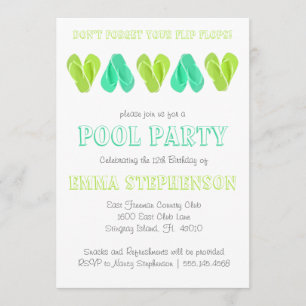 Uitnodiging voor poolpartijen Heldere Teenslippe