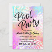 Uitnodiging voor poolpartijen | Pool Party Birthda (Voorkant)